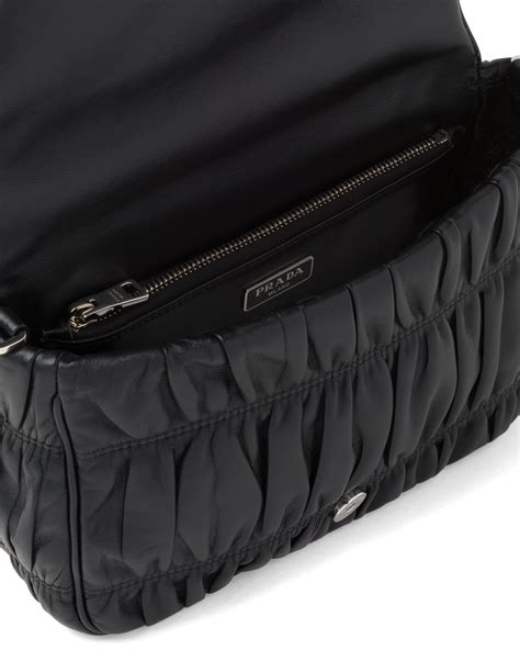prada gaufre nappa leather shoulder bag